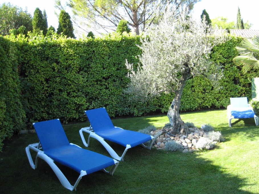 jardin privatif  avec transats