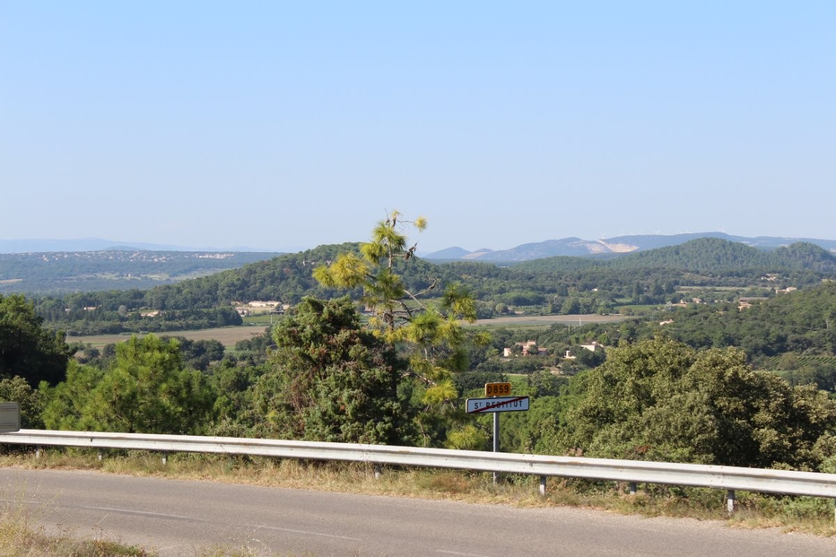 Vue panoramique sur la campagne environnante