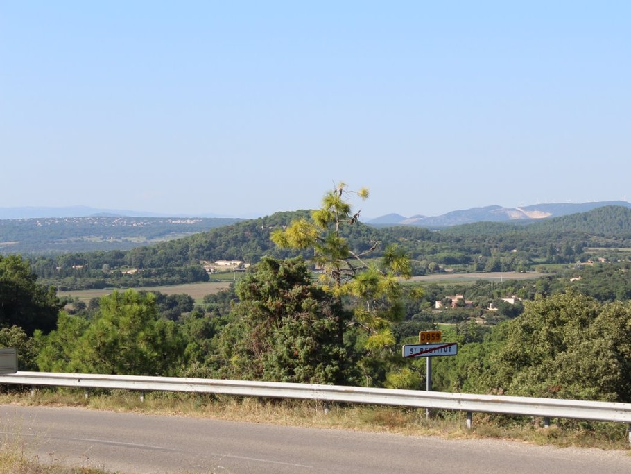 Vue panoramique sur la campagne environnante