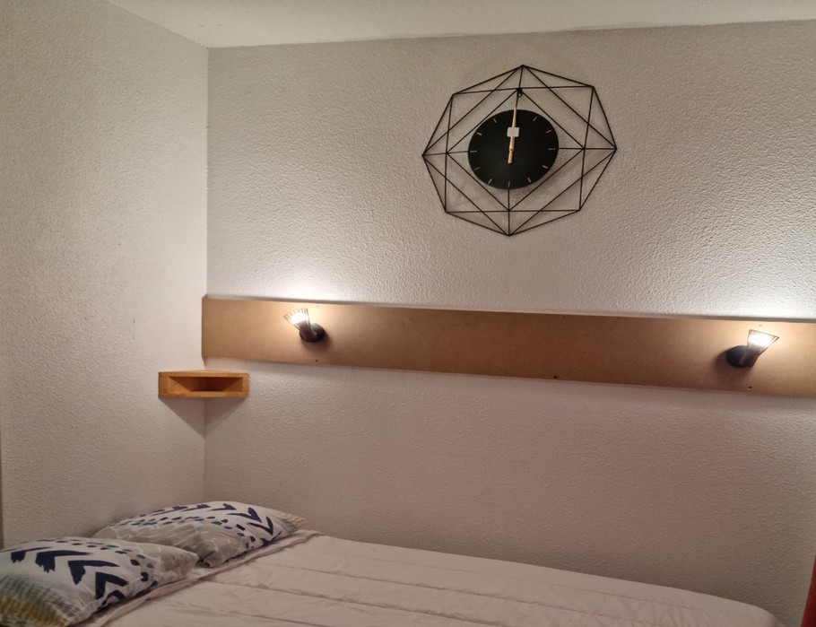 Canapé en position lit