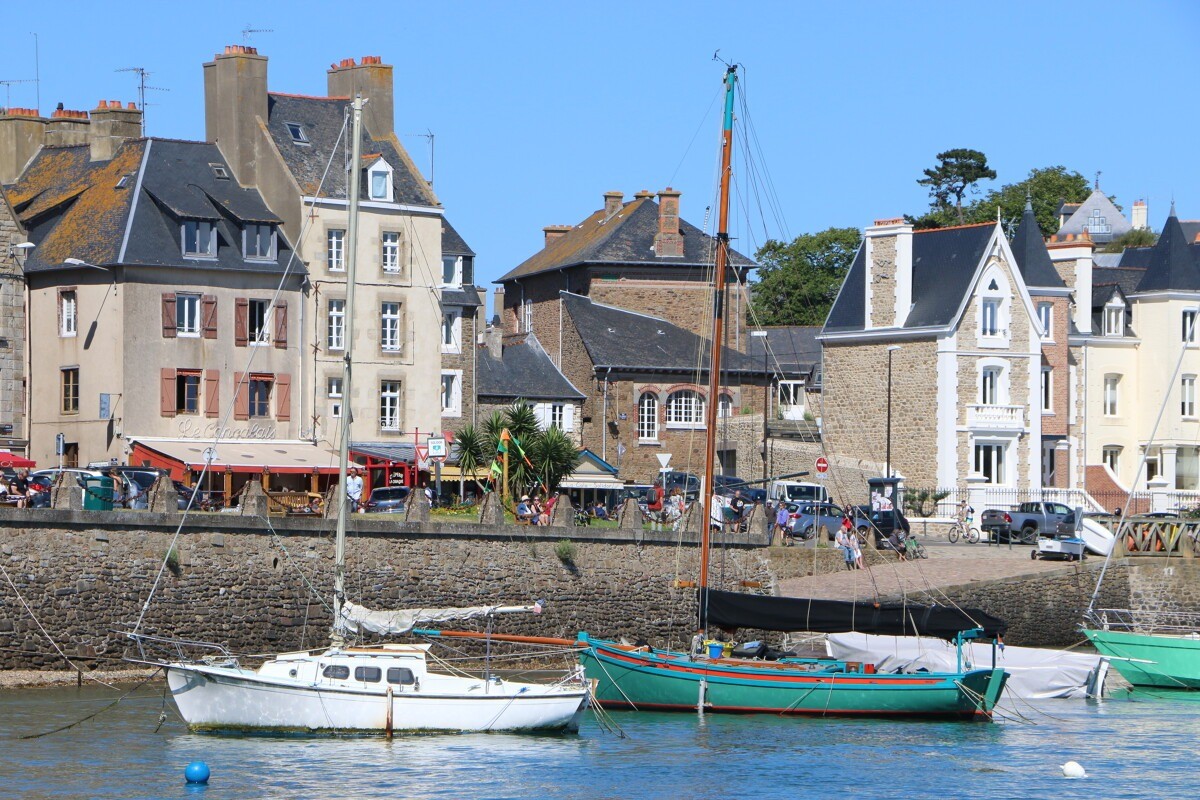 Vue sur l'anse Solidor à Saint-Servan (Saint-Malo)