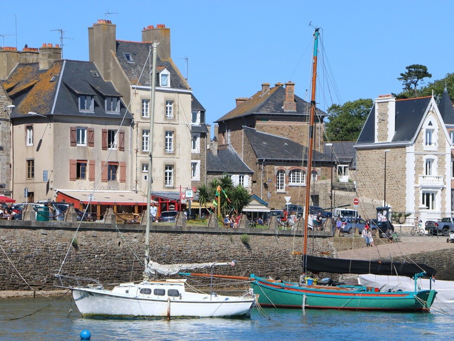 Vue sur l'anse Solidor à Saint-Servan (Saint-Malo)