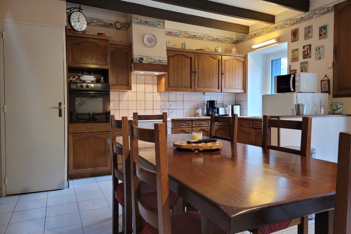 Clévacances, Petite maison de vacances de caractère, Paimpol, pièce de vie RDC