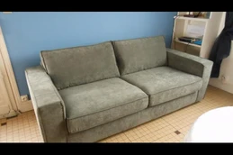 canapé convertible en 140 cm