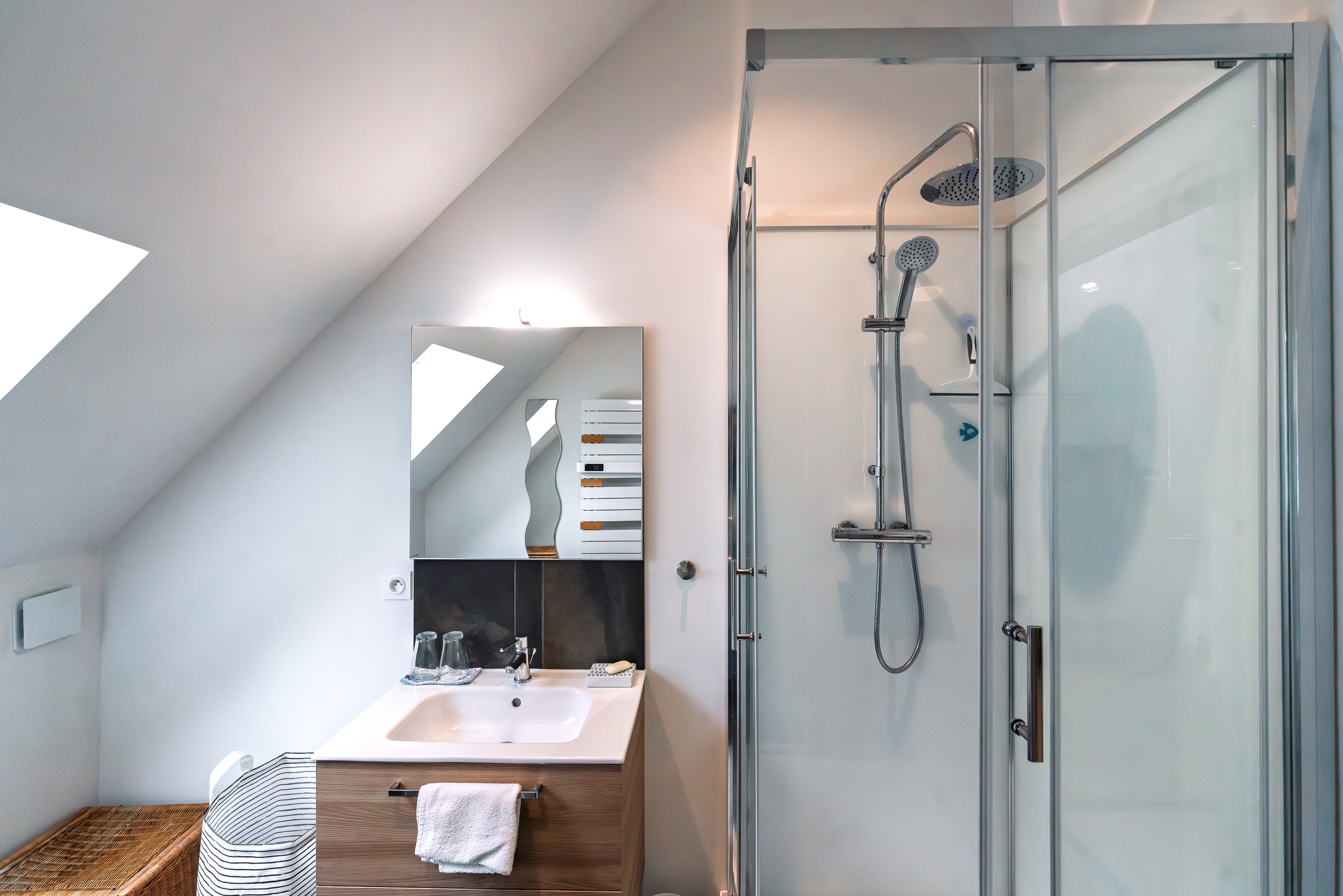 Upstairs shower and WC