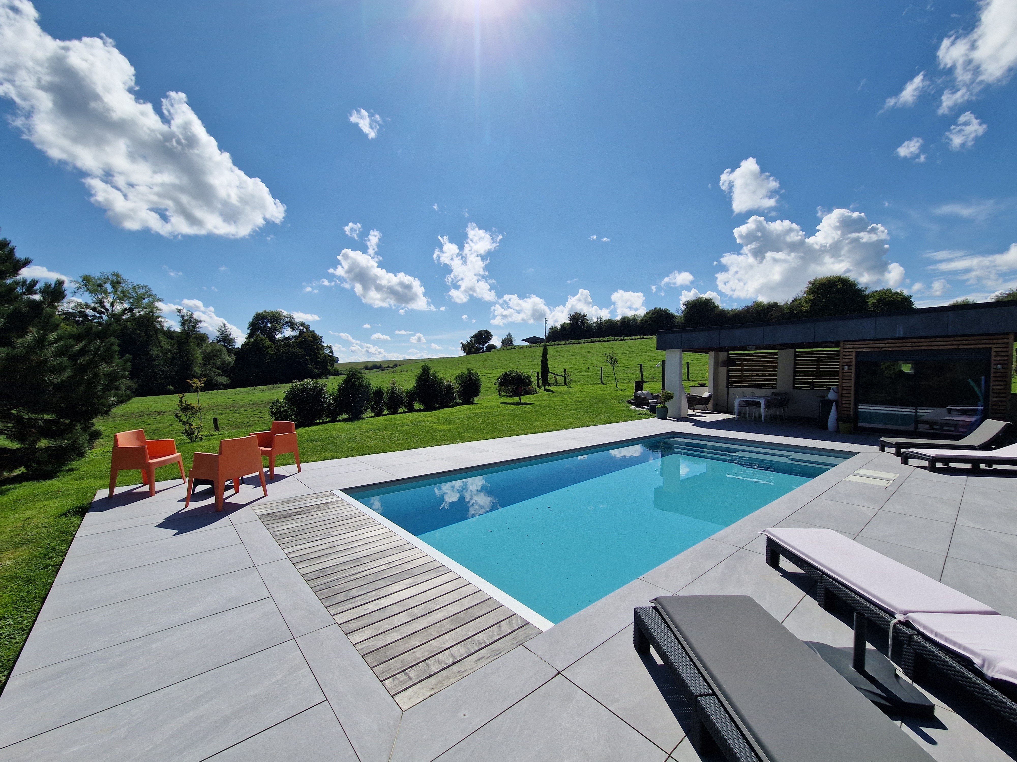 Heated swimming pool - Au Coin du Chêne