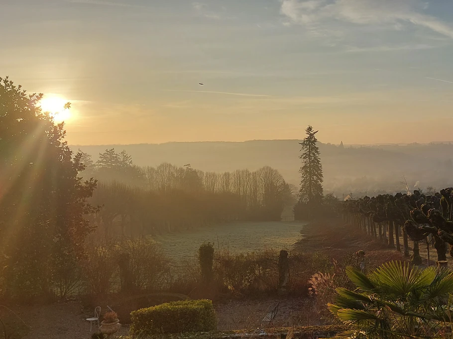 Lever de soleil en hiver