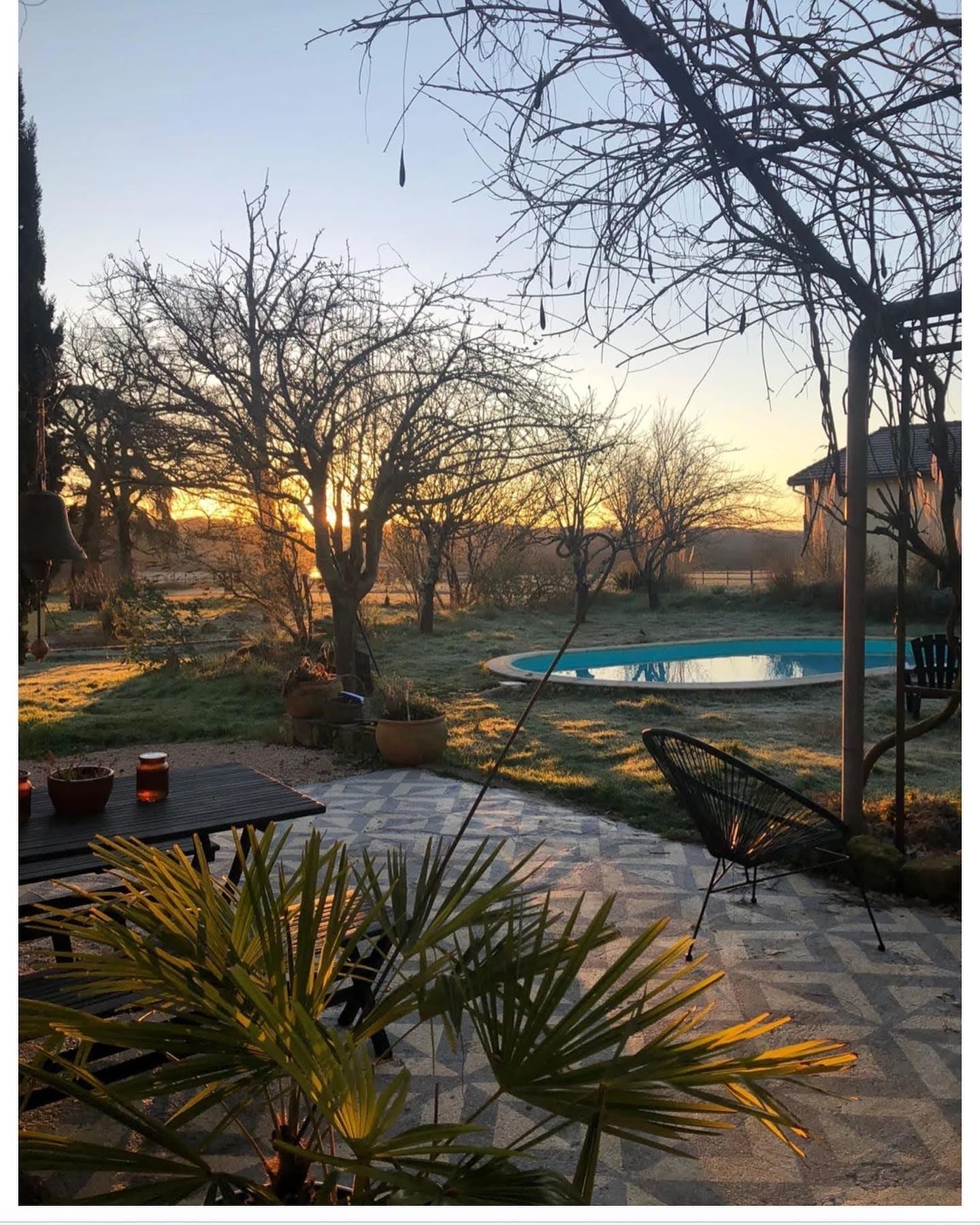 Piscine vue terrasse