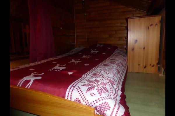 Alcôve dans la mezzanine lit une personne - Chalet le Grand Tétras