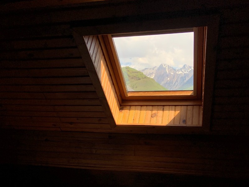 Vue des montagnes depuis la mezzanine