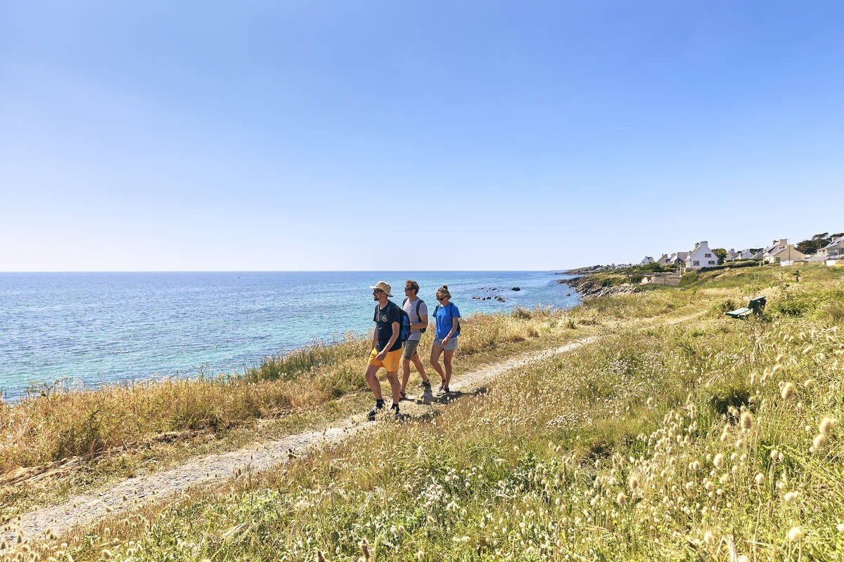 GR 34 le long de la plage du Gores - Plozévet