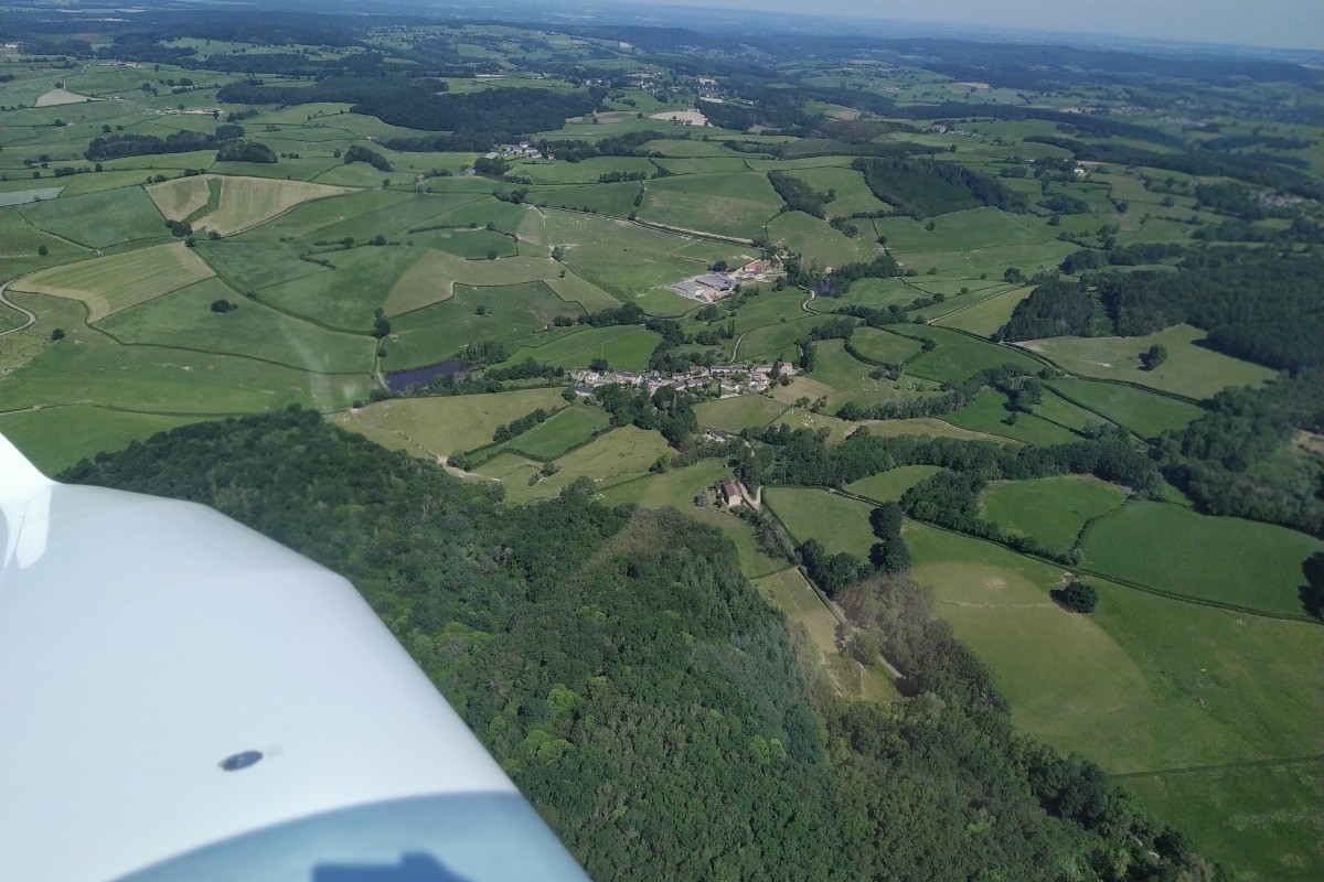 Bussy vu du ciel