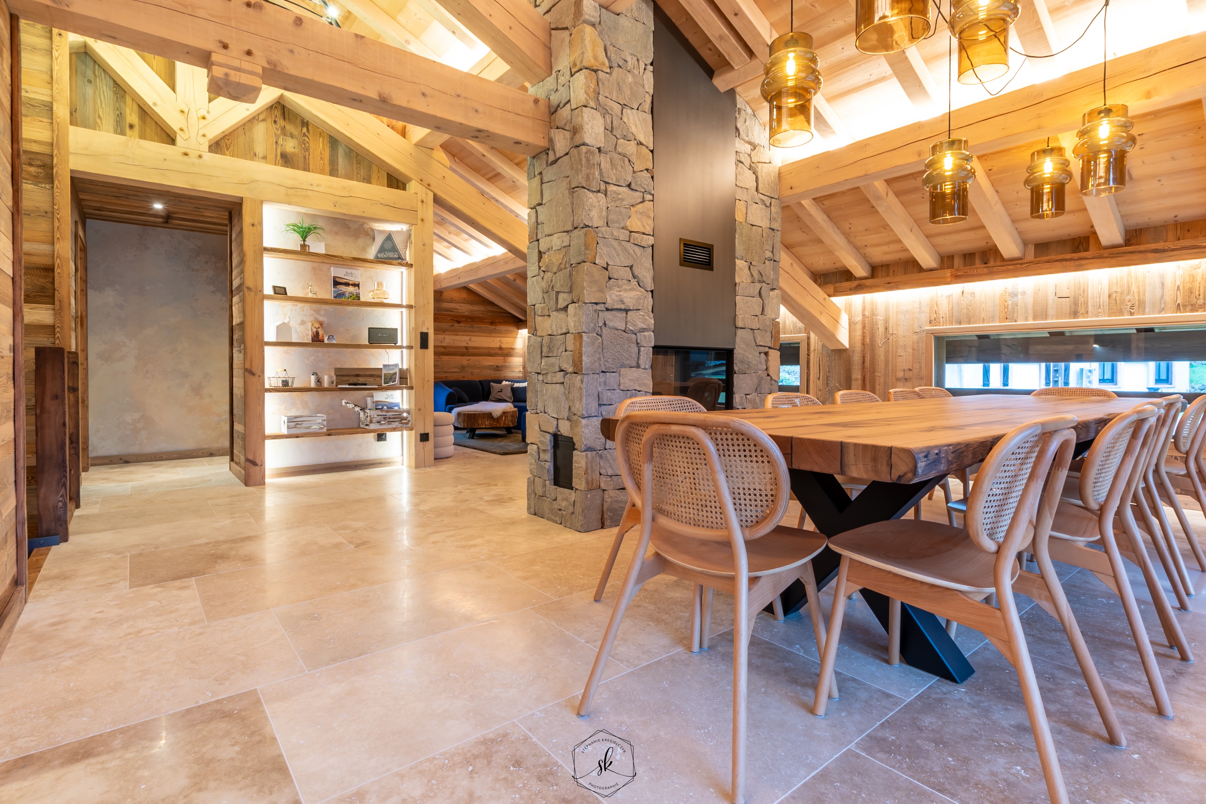 Cuisine ouverte sur salon/ séjour - Chalet Le Flocon de Ventron