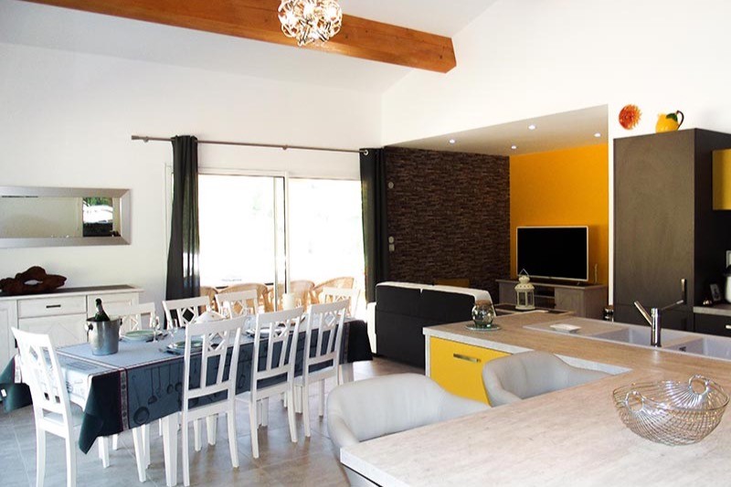 vaste séjour lumineux avec climatisation