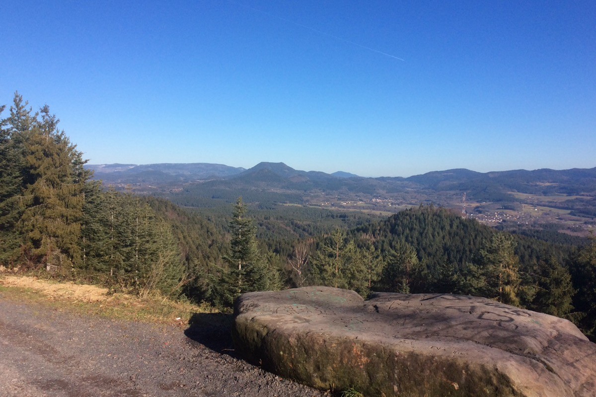 Vue depuis le Spitzemberg  prise de la montagne en face du gîte