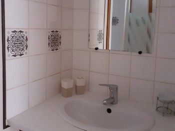 Gîte "Pic de Cluzel" : The shower room with WC