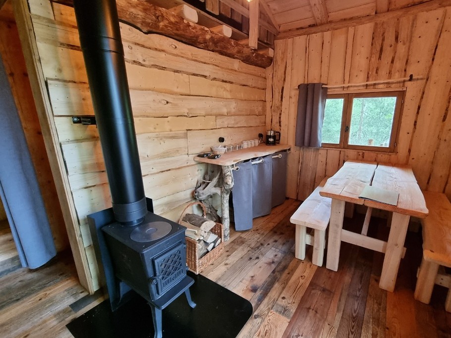 Espace cuisine, Jules Verne - Les Cabanes du Lac de Pierre Percée