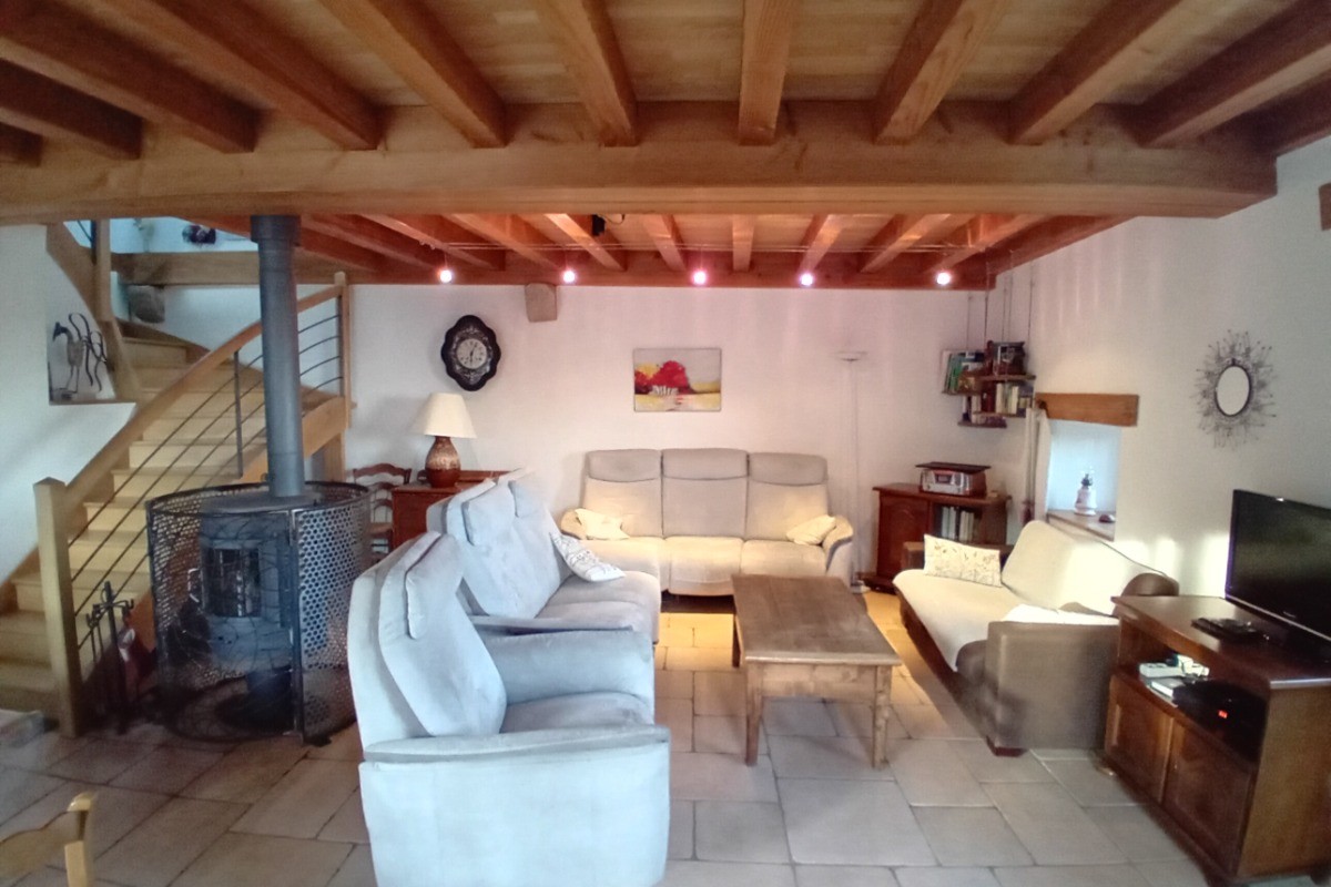 Le salon du Gîte d'Epizol