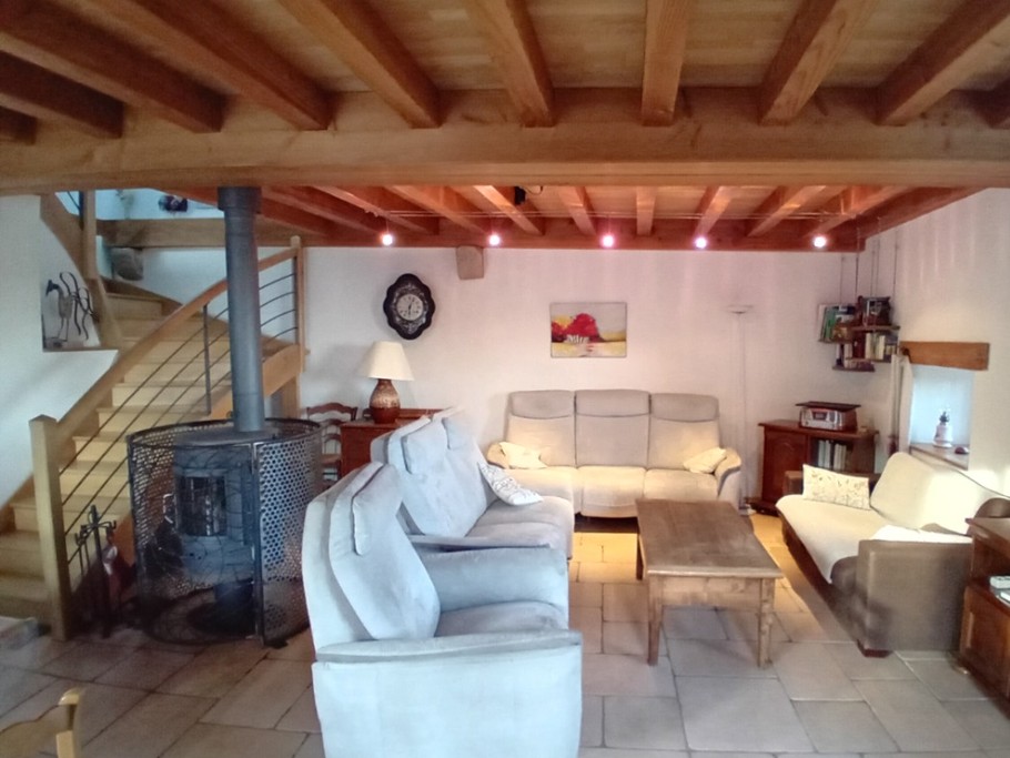 Le salon du Gîte d'Epizol