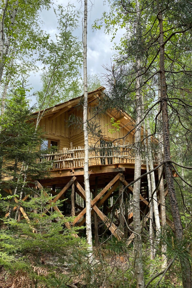 Cabane Perchée Jules Verne - Les Cabanes du Lac de Pierre Percée