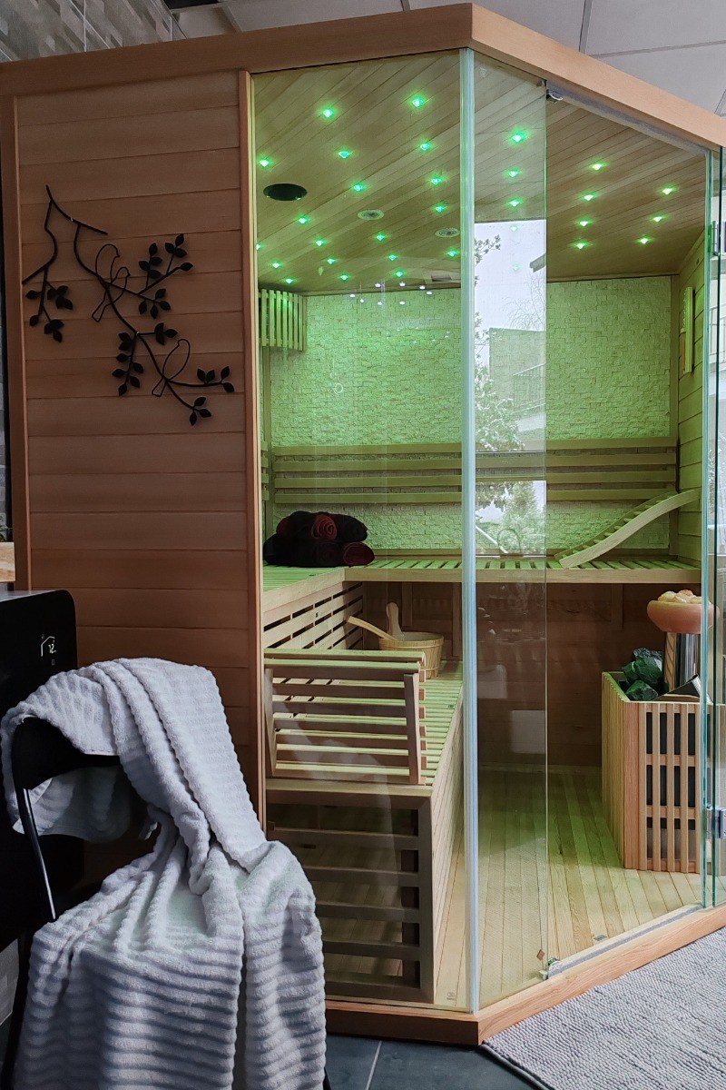 Espace détente sauna en supplément - Appartement Domaine du Bouleau Bains-les-Bains