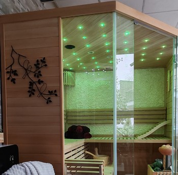 Espace détente sauna en supplément - Appartement Domaine du Bouleau Bains-les-Bains