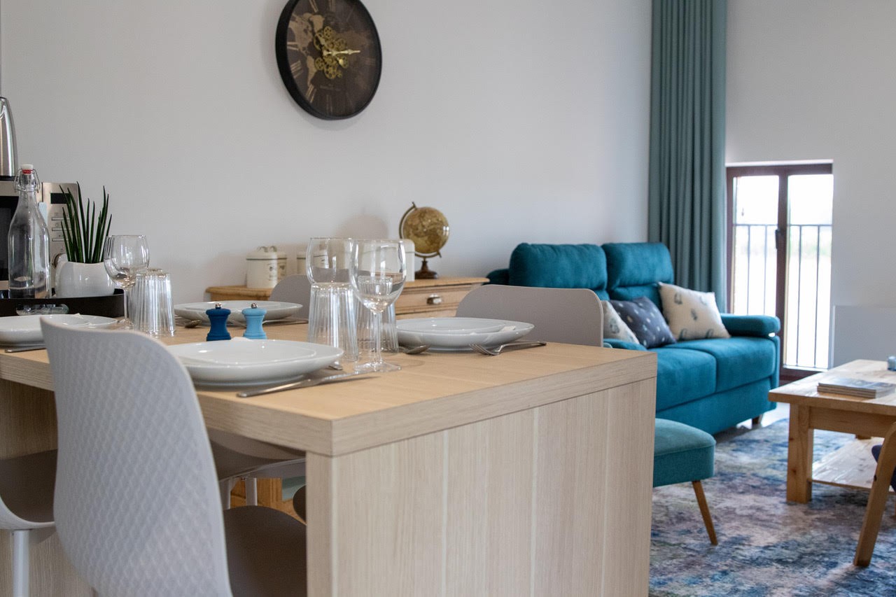 l'espace salon du gîte Mer