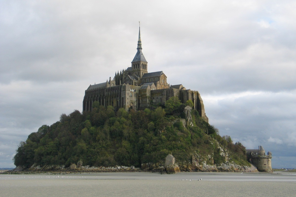 Vue arrière du Mt St Michel