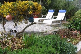 coin jardin avec transats