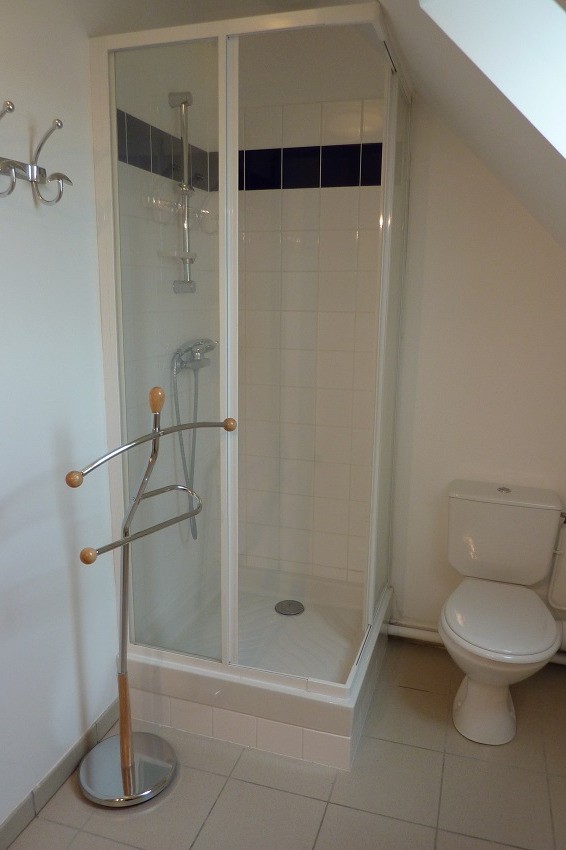 salle de bain avec douche