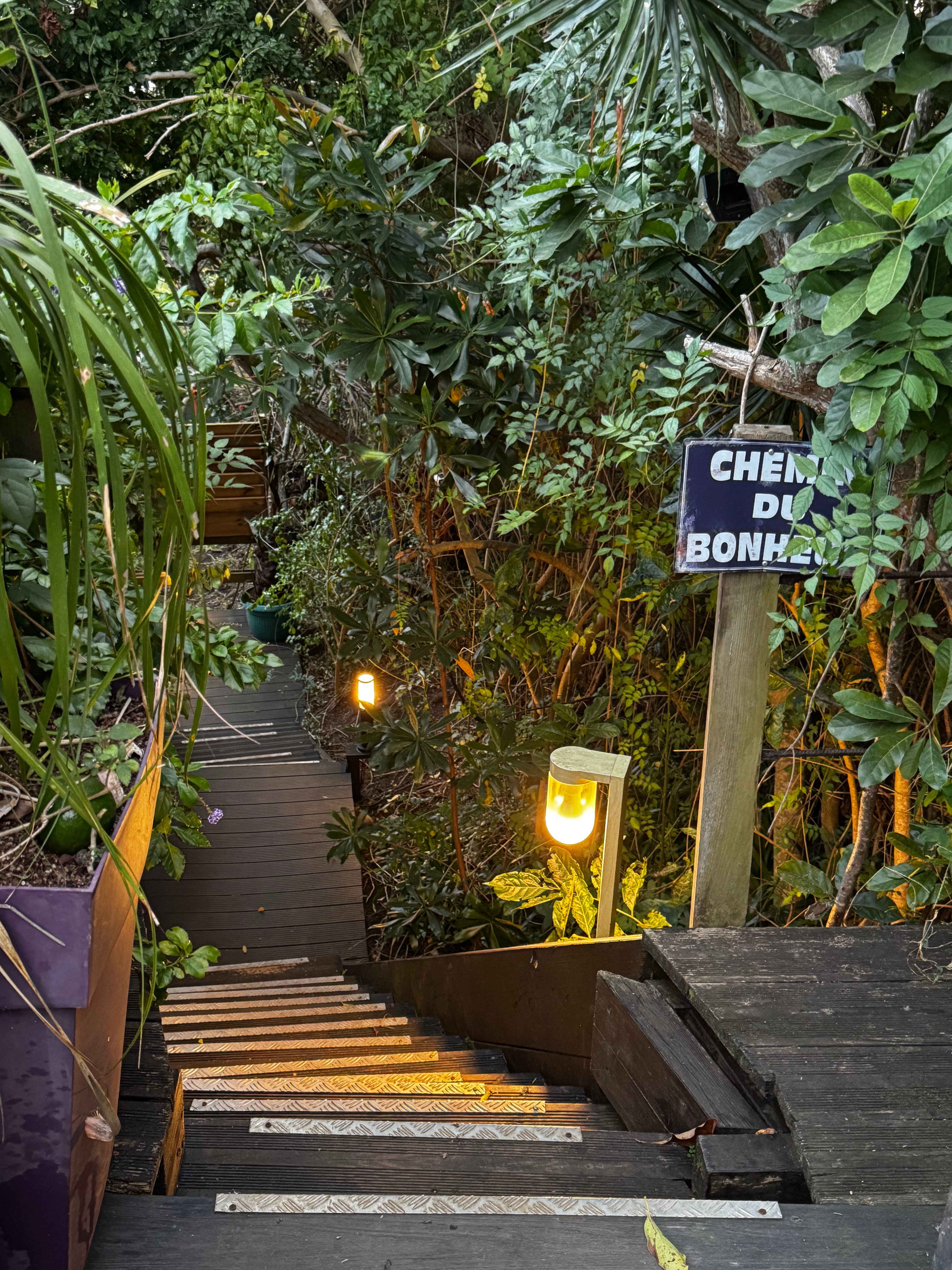 Acces depuis parking