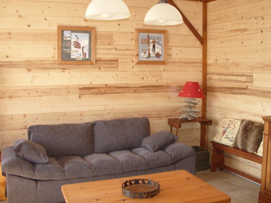 Gite avec vue imprenable proximité stations de ski de l'Oisans (Isère)- salon