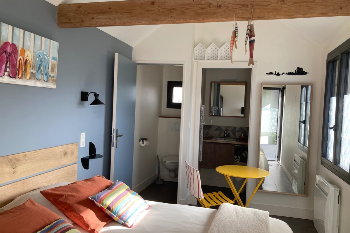 Chambre avec salle d'eau et wc privatifs
