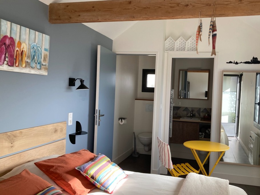 Chambre avec salle d'eau et wc privatifs