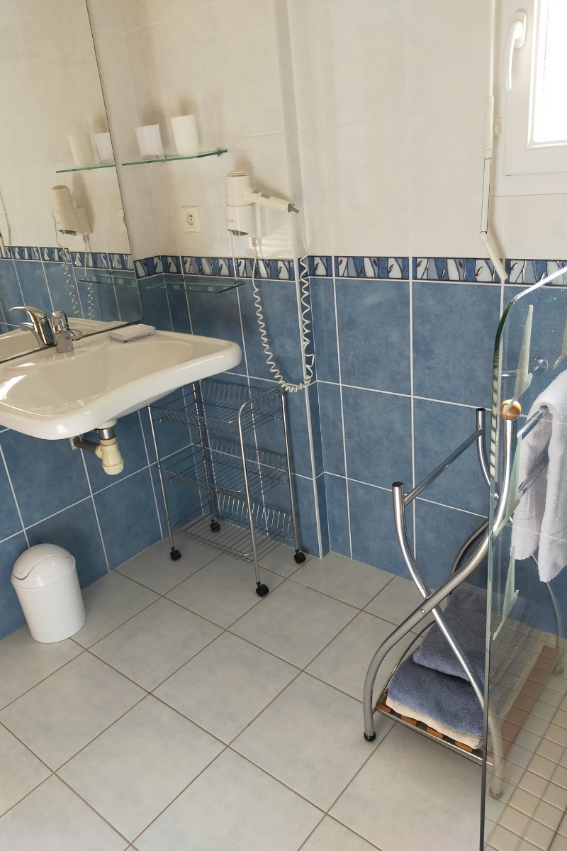 salle de douche avec WC attenante à la chambre