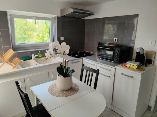 Kitchen and dining area