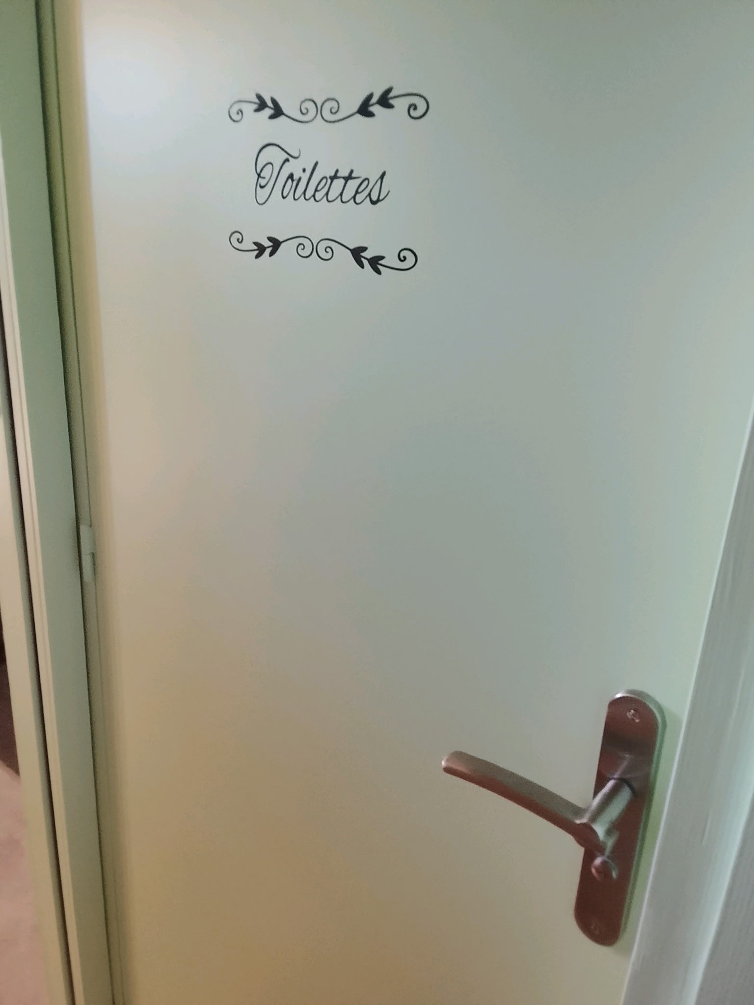 toilet door
