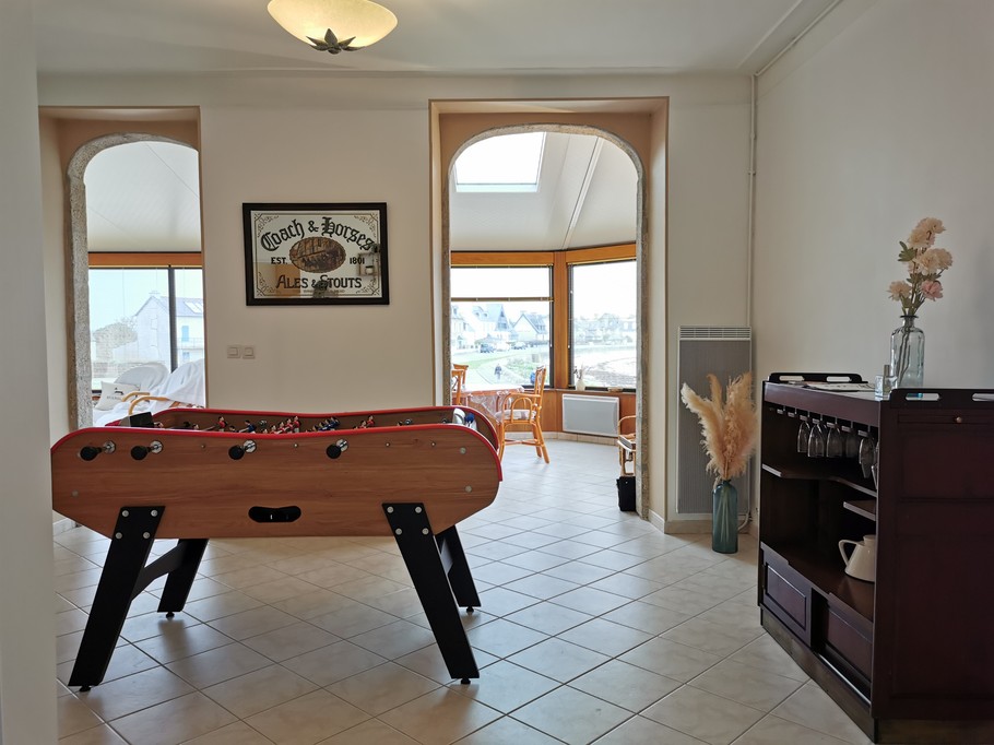 Espace jeu avec babyfoot