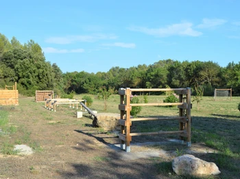 Le parcours d'obstacles dans le parc