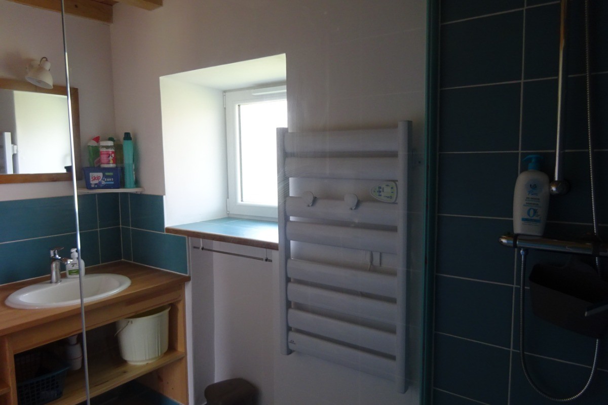 la salle de douche du rez de chaussée
