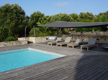 Espace détente ombragée