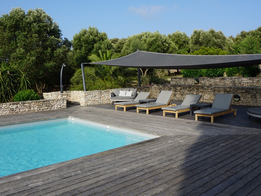 Espace détente ombragée