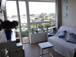 Appartement 2 pièces duplex vue mer à 50m de la plage de sable fin de Trestel, meublé de tourisme 3 étoiles, Trévou-Tréguignec, Côtes d'Armor - Bretagne - Salon