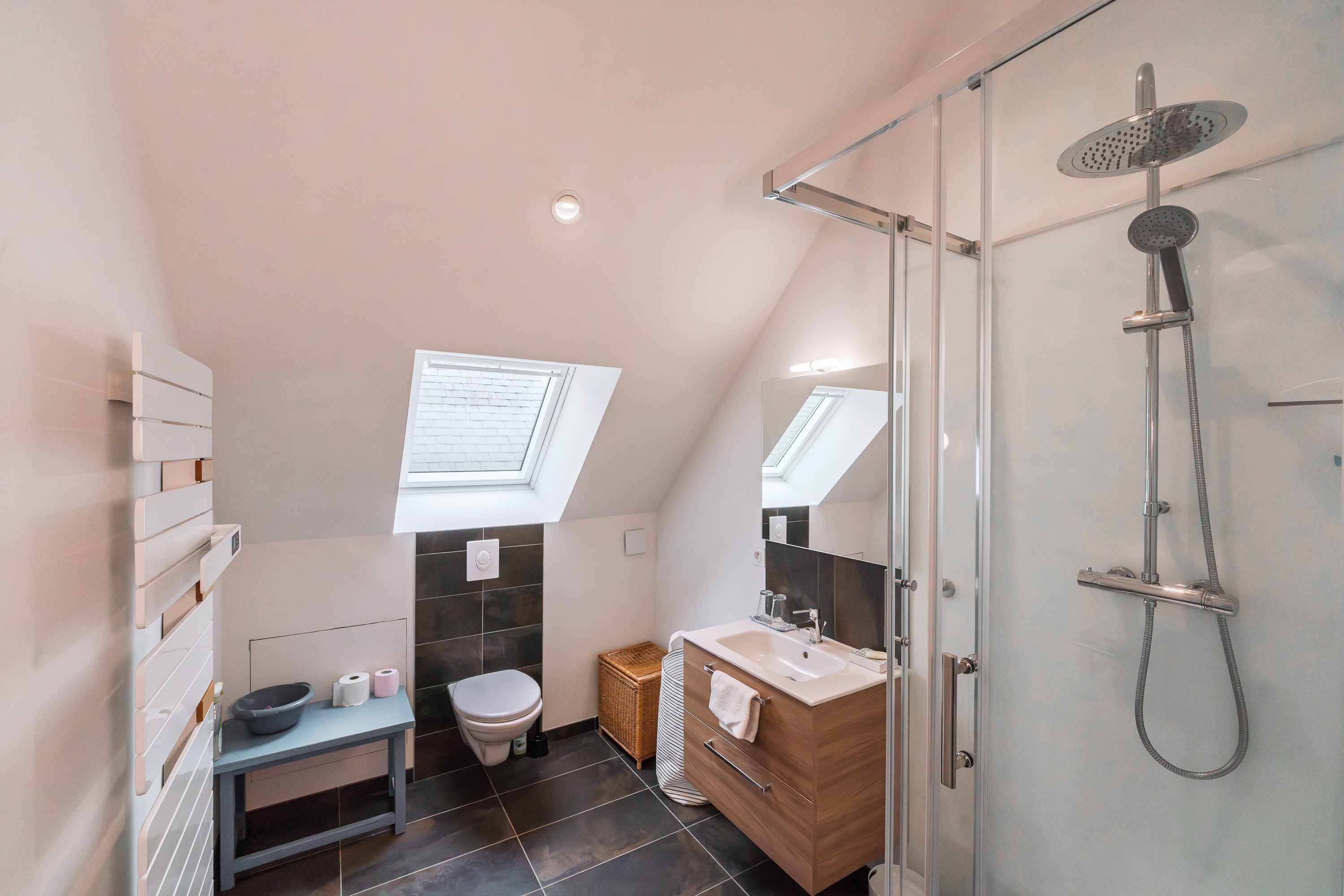 Upstairs shower and WC