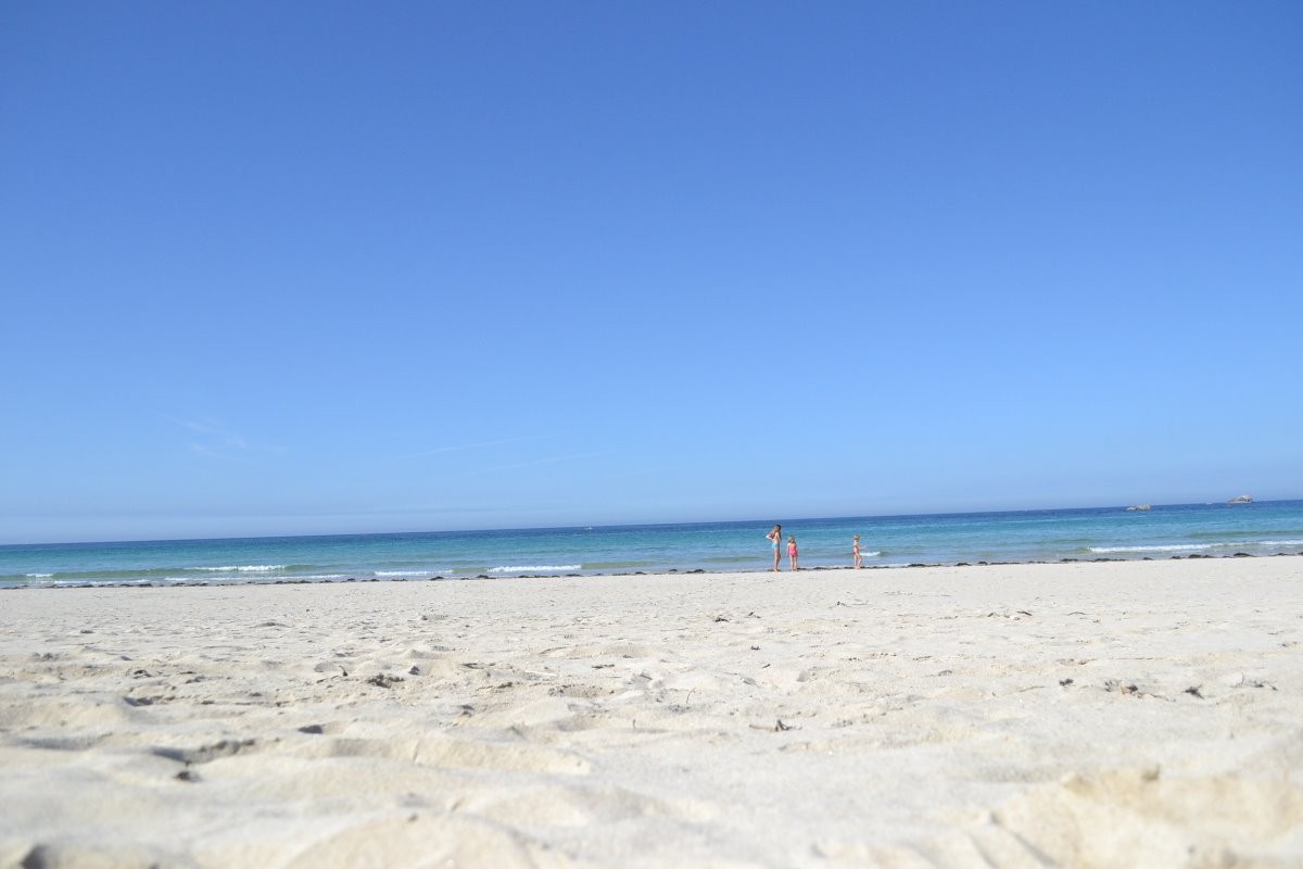 la plage de sable blanc