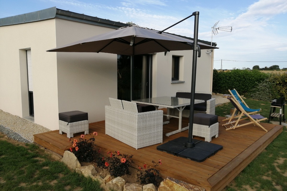 Le Mascaret, location 4 pers, St Lormel, vue ext sud