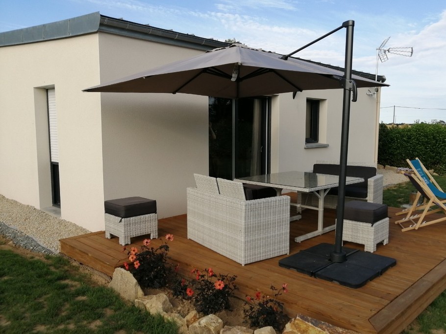 Le Mascaret, location 4 pers, St Lormel, vue ext sud