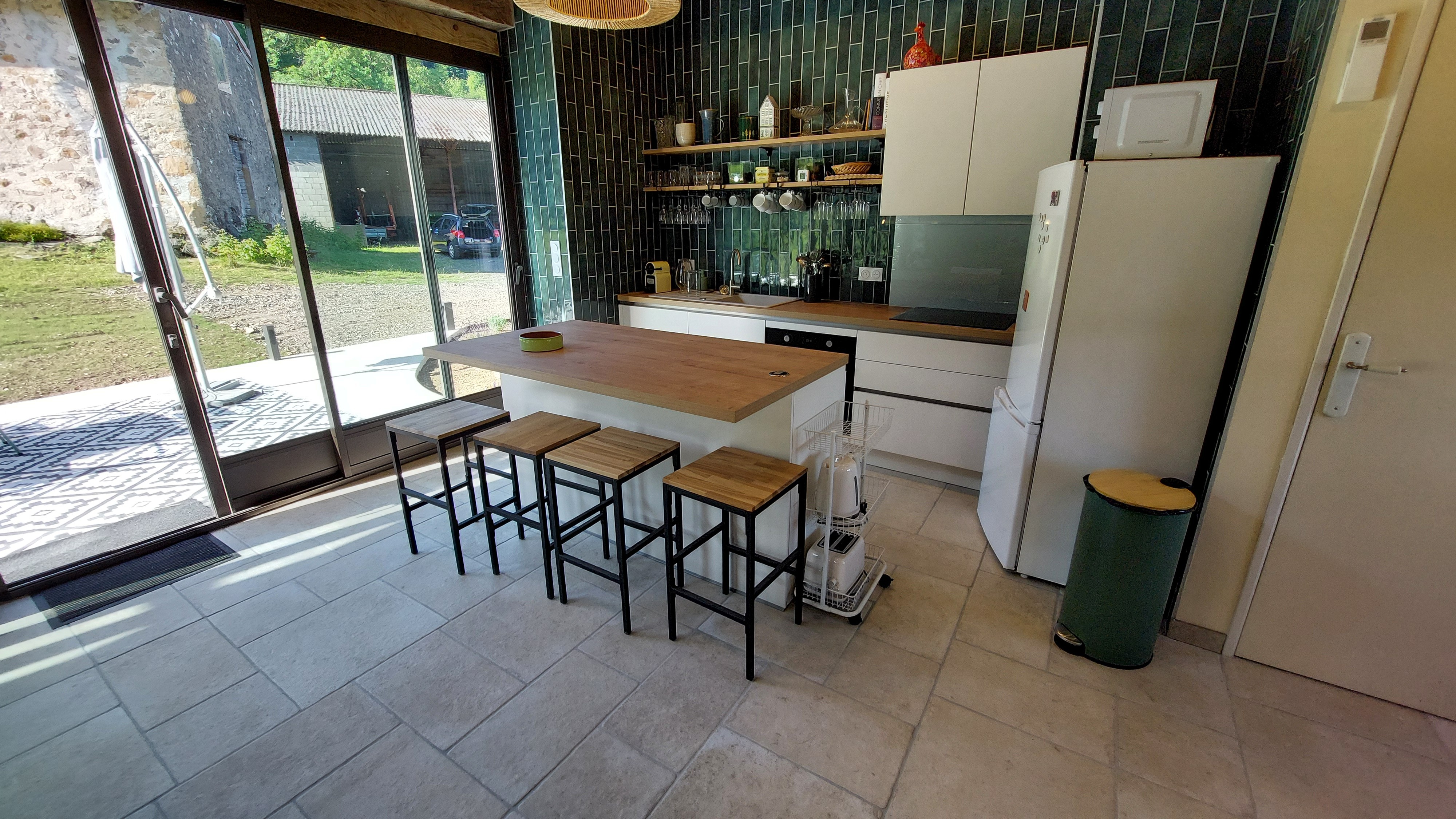 Open-plan kitchen