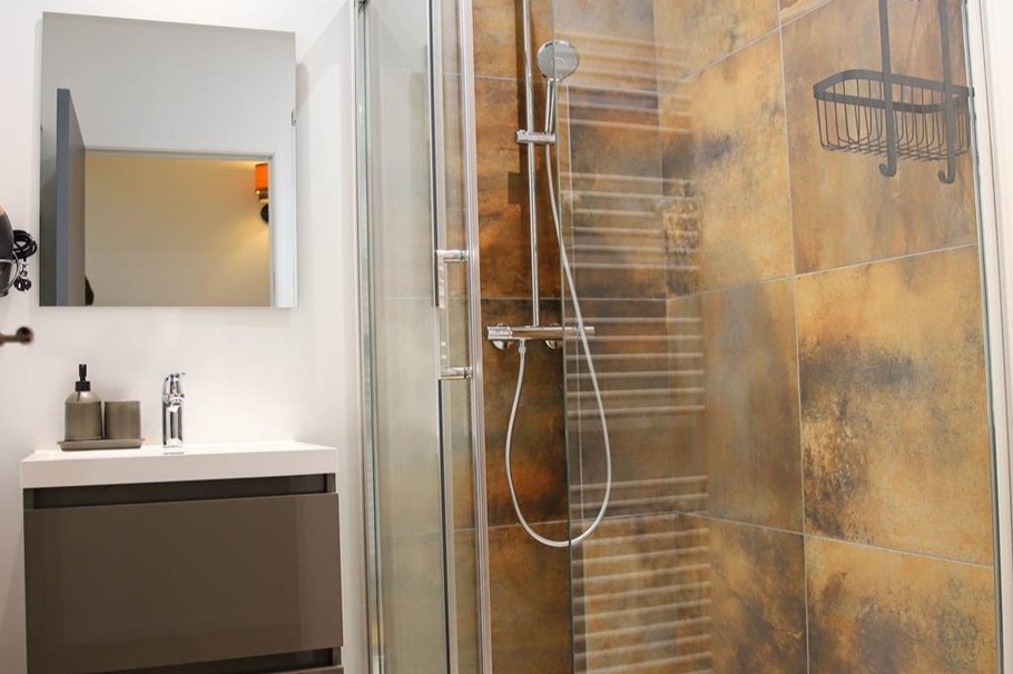 Salle de Bain  Gîte Appart'Edith La Neuville aux Larris