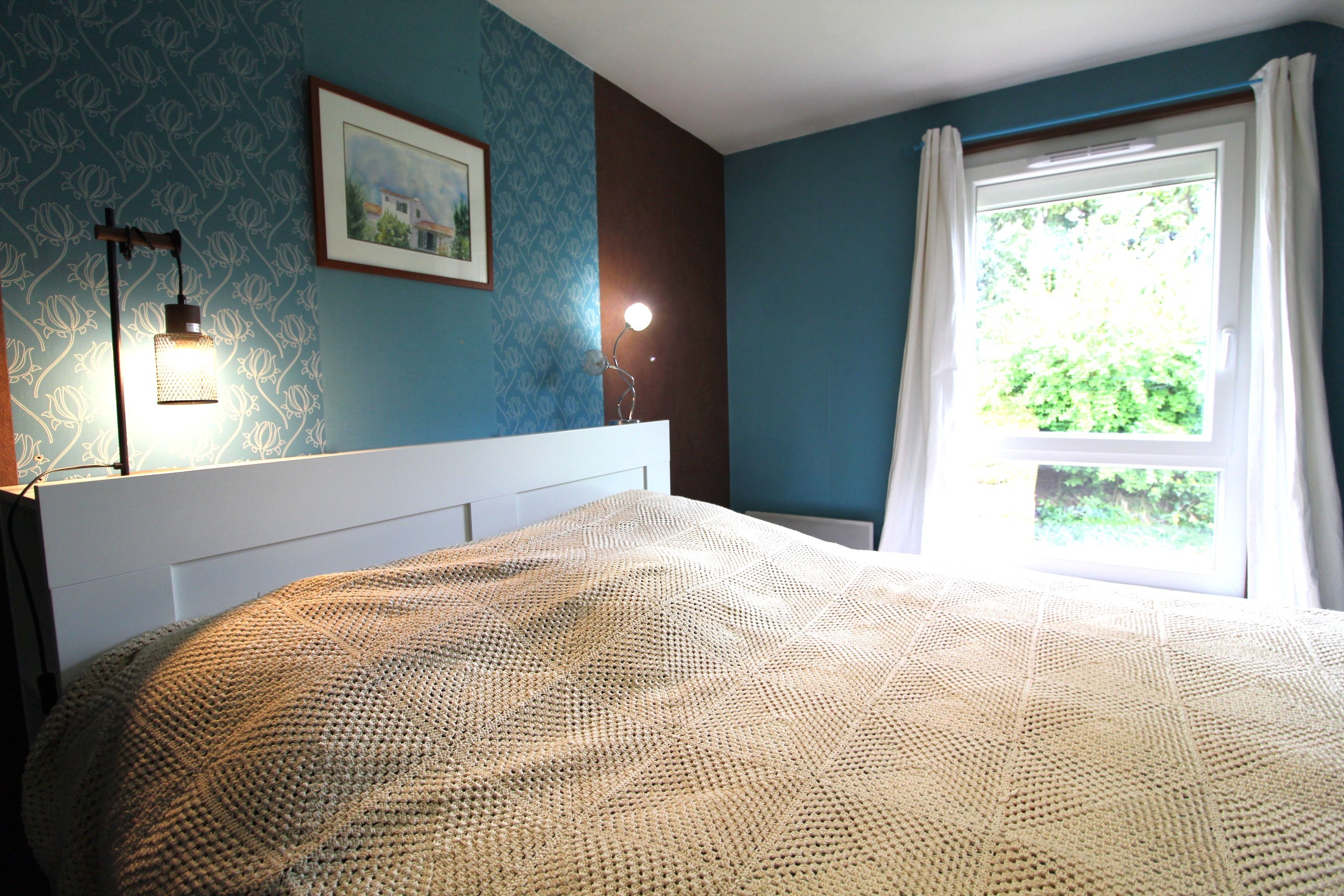 Chambre Turquoise - Gîte Pattes et Compagnie